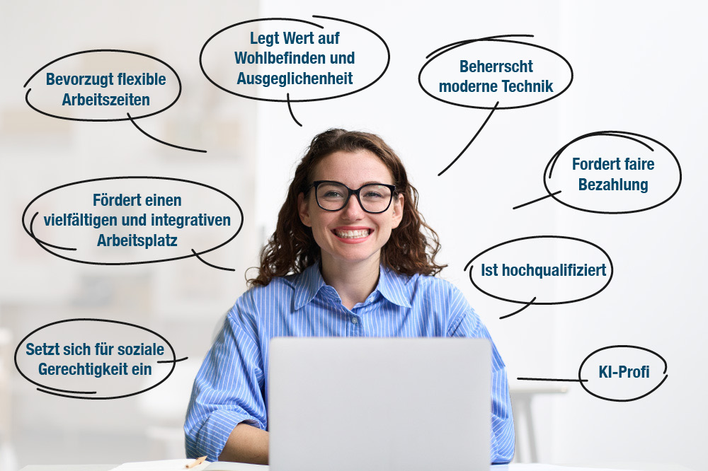 Eigenschaften von Mitarbeitern der Gen Z am Arbeitsplatz