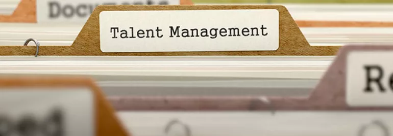 Registerkarte mit der Aufschrift 'Talent Management'.